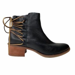KORKS Belaya Lace-Up Back Bootie Black Size 9.5M